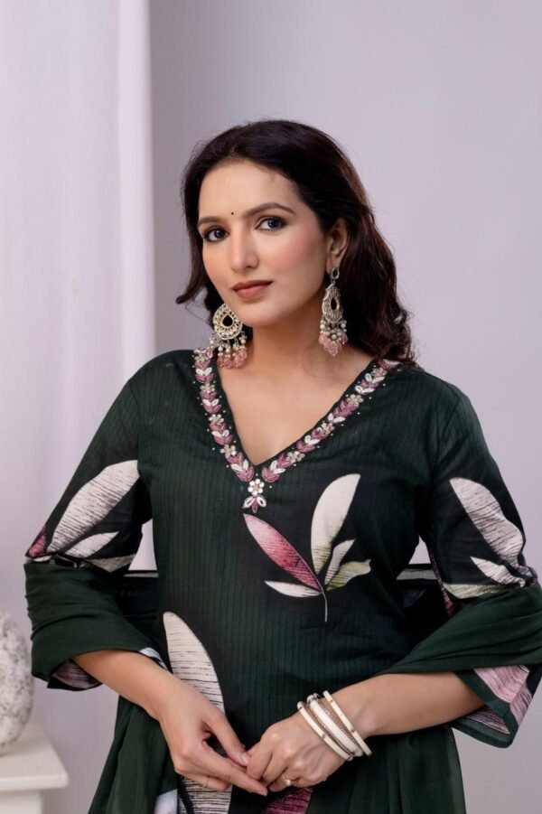 Kurta Set (Kurta, Trousers, and Dupatta) - Image 3