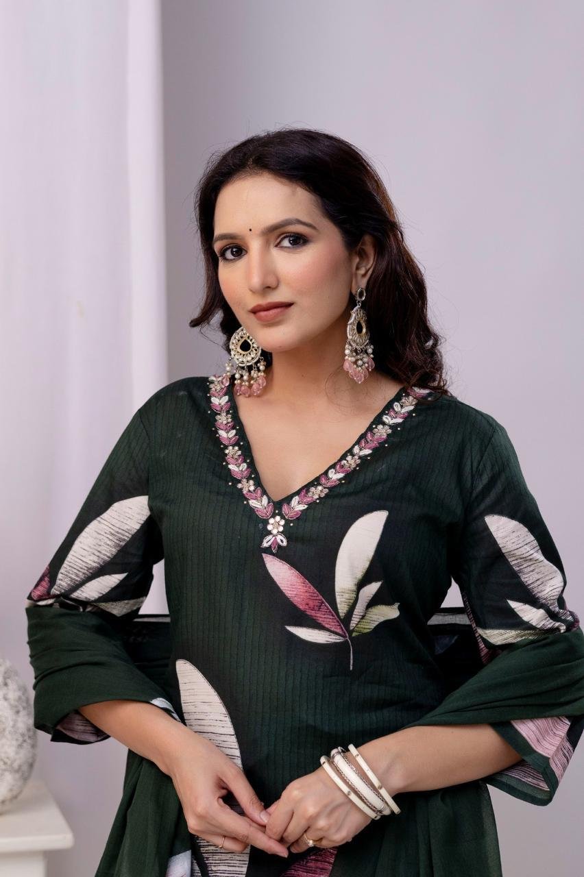 Kurta Set (Kurta, Trousers, and Dupatta) - Image 3